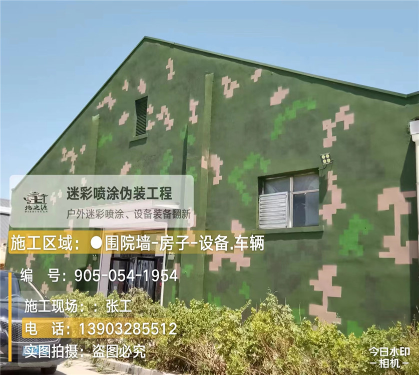 九江外墙数码迷彩漆施工报价清单（100㎡标准墙面测算）